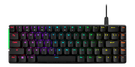 ASUS ROG FALCHION ACE 65% Black RGB Compact USB-C - ND - Gamingtastatur - Nordisk - Svart ASUS ROG FALCHION ACE 65% Black RGB Compact USB-C - ND - Gamingtastatur - Nordisk - Svart