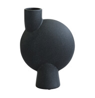 Sphere Vase Bubl Medio Black