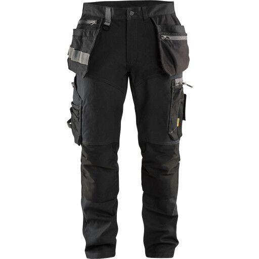 Blåkläder 159913439900C50 Håndverksbukse med stretch, svart Str. C50