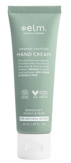 Elm Organics Peony & Pear Hand Cream 50ml