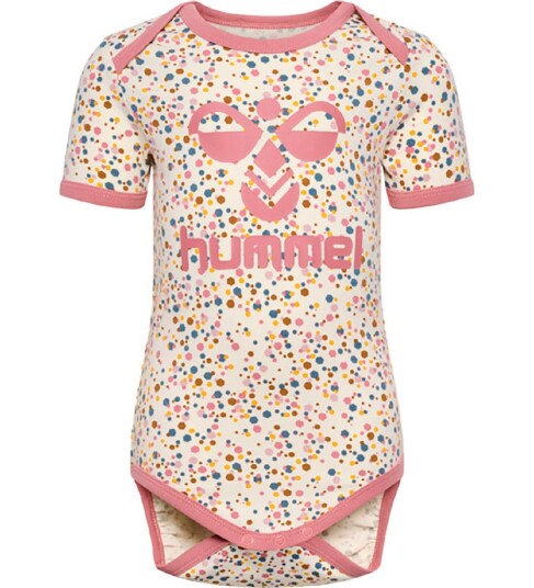 Hummel Body k/æ hmlKaren Hvit/Rosa Hummel 62 Kortermet body