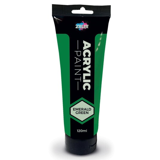 Zieler Premium Akrylmaling 120ml Smaragdgrønn