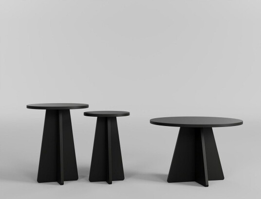 Munne Sofabord 60 cm - Svart