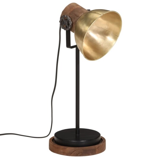 Skrivebordslampe 25 W antikk messing 17x17x50 cm E27 Skrivebordslampe 25 W antikk messing 17x17x50 cm E27