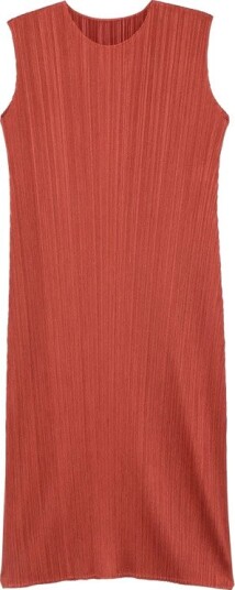 Issey Miyake, Dame, Kjoler, Rød, XL,