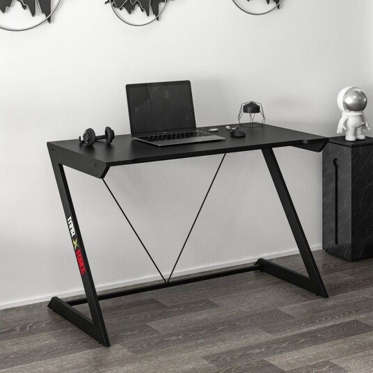 Zoned Gamingbord 120 cm - Svart