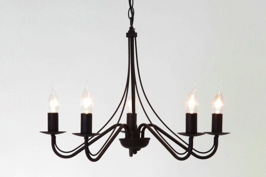 Trio Lighting Country lysekrone 5L E14 rustikk -