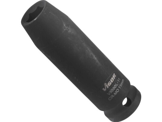 Vigor V5550l-11, Stikkontakt, 1/2", Metrisk, 1 Hoder, 10 Mm, Matt Vigor V5550l-11, Stikkontakt, 1/2", Metrisk, 1 Hoder, 10 Mm, Matt