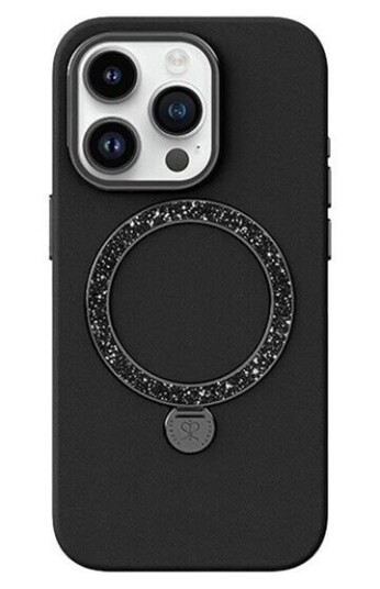 Joyroom PN-15L4 Mobildeksel Dancing Circle til iPhone 15 Pro Max svart
