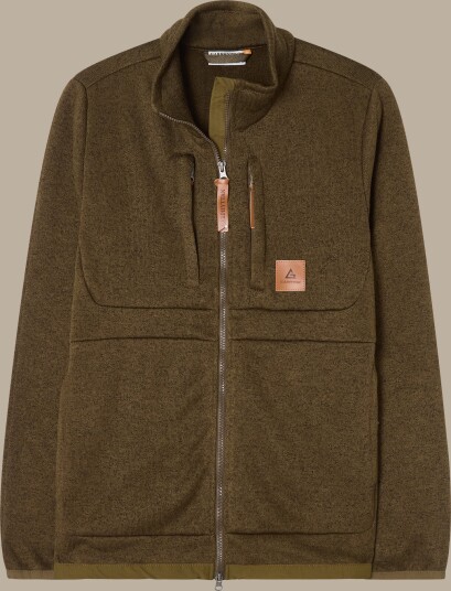 Garphyttan Men"s Valdez Flatfleece Jacket Brown Melange XL