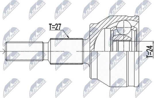 Nty Drivknute drivaksel NTY NPZ FR 057