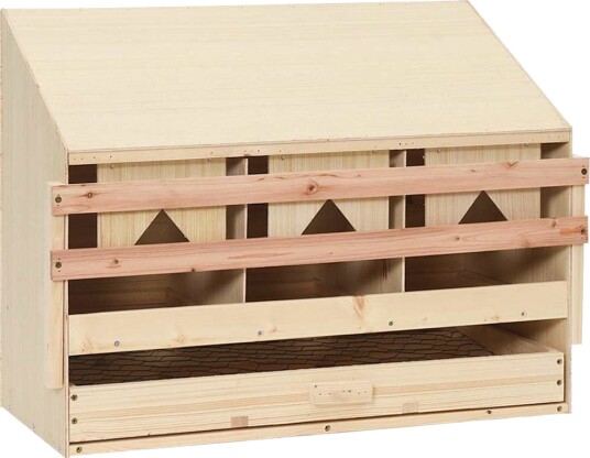 vidaXL Hekkeboks 3 rom 72x33x54 cm heltre furu vidaXL Hekkeboks 3 rom 72x33x54 cm heltre furu