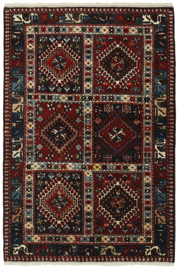 Håndknyttet. Opphav: Persia Yalameh Teppe 103x150