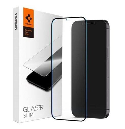 Spigen GLAS.tR Slim Skjermbeskytter for iPhone 13 Mini - Ripebestandig og Gjennomsiktig