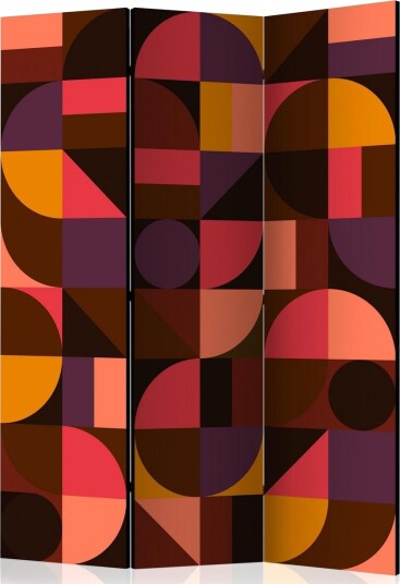 Romdeler Geometric Mosaic Red - Artgeist sp. z o. o.