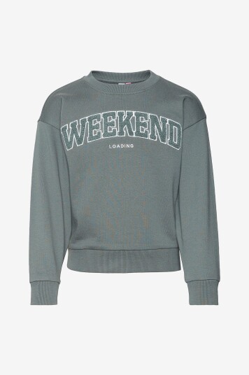 Vero Moda Girl Collegegenser vmBrenda Well Unb Sweat Jrs Grønn