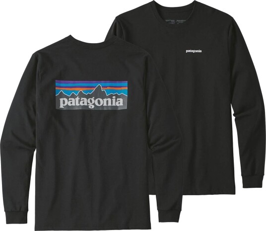 Patagonia M L/s Logo Responsibili-T Genser- Sort male L Patagonia M L/s Logo Responsibili-T Genser- Sort male L