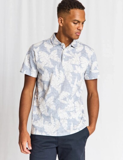 Bruun & Stengade Bs Hydra Regular Fit Polo Shirt Blue M