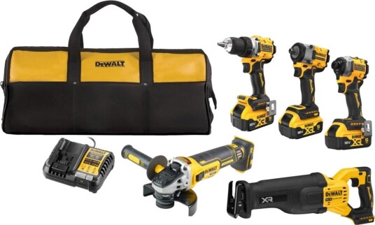 DeWalt Verktøysett DCK509P3 Med 5 Maskiner 3 × 5 ah Batterier