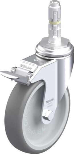 Blickle 437632 Lkra-Tpa 126G-11-Fi-E12 Styrehjul Med Brems, Hjuldiameter 125 Mm, Bæreevne Maks. 120 Kg (1 Stk.)