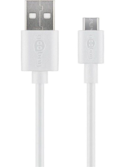 Goobay 1m USB A til Micro B 2.0 Lade- og Synkroniseringskabel Svart