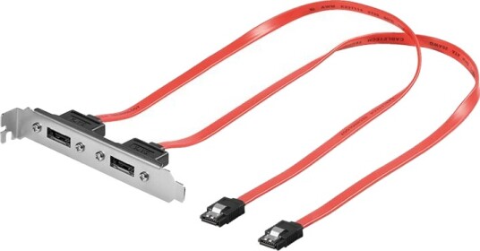 Goobay Intern Til Ekstern Sata Panel Serial Ata 150/300 Sata Hunn Til Esata Hann 50 Cm
