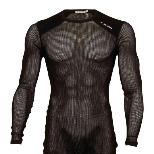 Aclima WoolNet Light Crewneck M´s Herre, 123 Jet Black, S Aclima WoolNet Light Crewneck M´s Herre, 123 Jet Black, S
