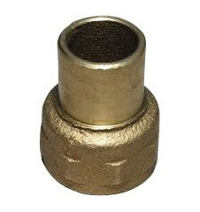 Viega 22 mm x 1/2" Lodde overgangsnippel i messing til vann