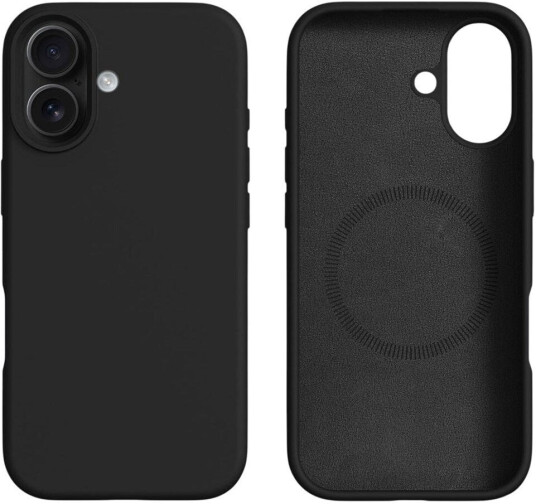 EIDERWOOD iPhone 17 2-i-1 Silikonog Hard Plast Deksel – MagSafe-kompatibelt – Svart