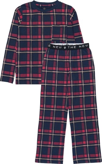 The New Tnholiday Tartan Night Set NAVY BLAZER CHECK 134/140 The New Tnholiday Tartan Night Set NAVY BLAZER CHECK 134/140