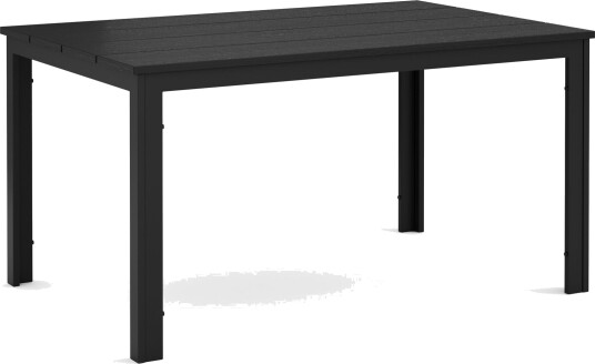 Tunis ute spisebord 140x90 cm rektangulært Svart/Svart Tunis ute spisebord 140x90 cm rektangulært Svart/Svart