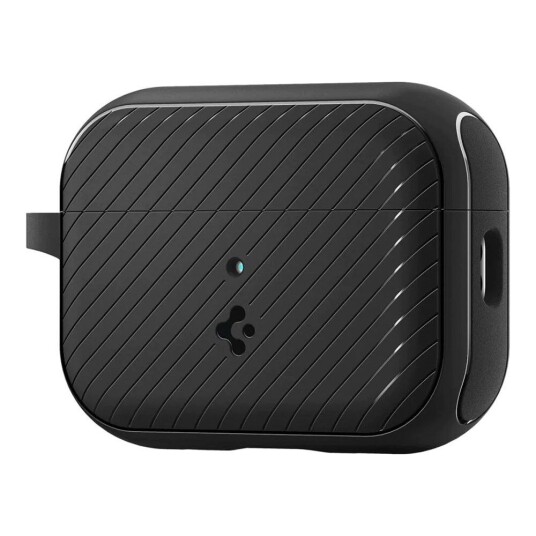 Spigen Mag Armor Airpods Pro 2nd Gen Cover MagSafe-kompatibel m. karabinkrok Svart