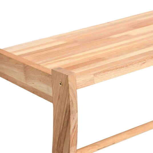 vidaXL Håndklestativ 60x25,5x49 cm heltre valnøtt