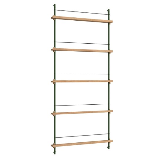 Moebe Magazine Hylle 85x188 cm Eik/Grønn Moebe Magazine Hylle 85x188 cm Eik/Grønn