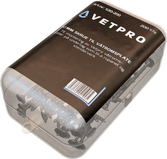 Vetpro Skrue 30mm 200 Stk Vetpro Skrue 30mm 200 Stk