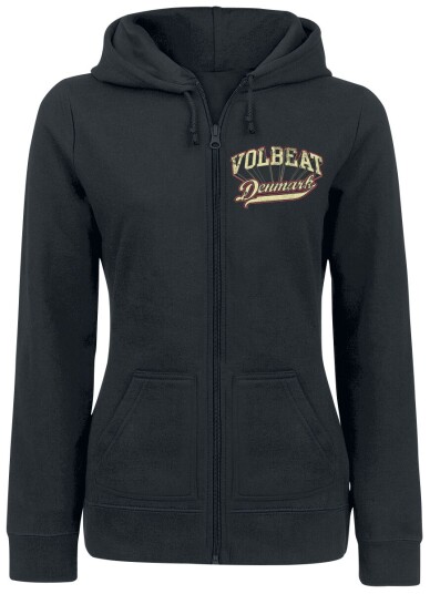 Volbeat Hettejakke - Rise From Denmark - S til XXL - Damer - svart Volbeat Hettejakke - Rise From Denmark - S til XXL - Damer - svart