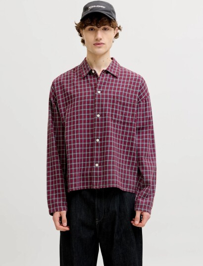 Jack & Jones Jorsavona Austin Dobby Shirt Ls Stydss26   White   XL