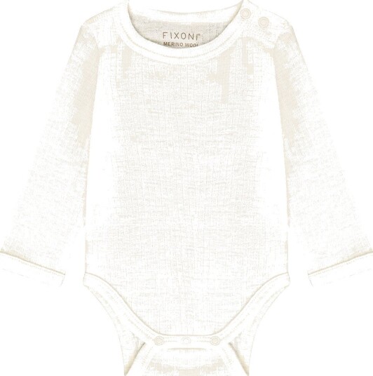 Fixoni Body I/e - Ull - Antique White - Fixoni - 50 - Langermet Body Beige Hvit