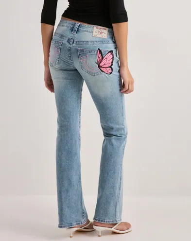 True Religion Blå Butterfly Becca Mr Bootcut