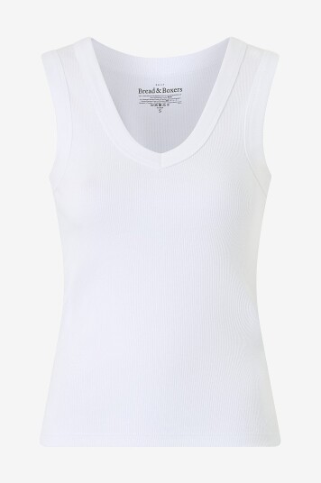 Bread & Boxers Topp V neck Hvit Bread & Boxers Topp V neck Hvit
