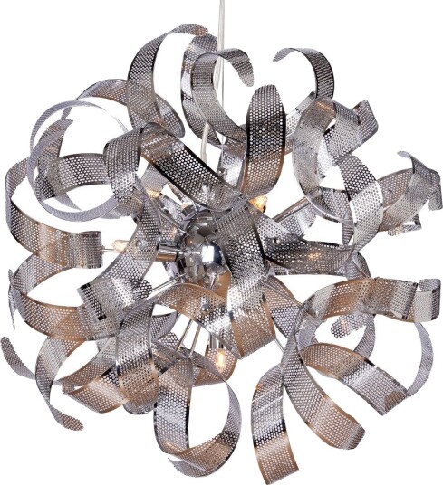Curly Takpendel  Diameter 42 Cm  Krom