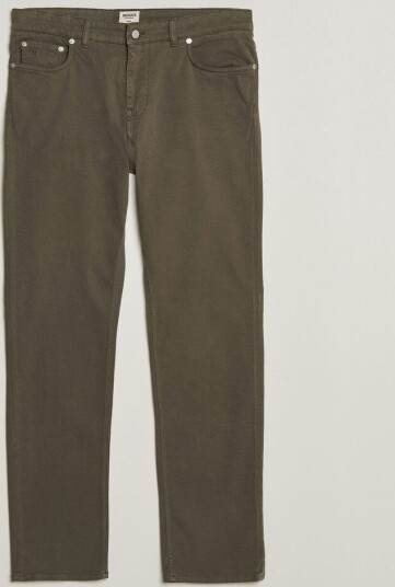 Morris James Brushed 5 Pocket Pant Olive