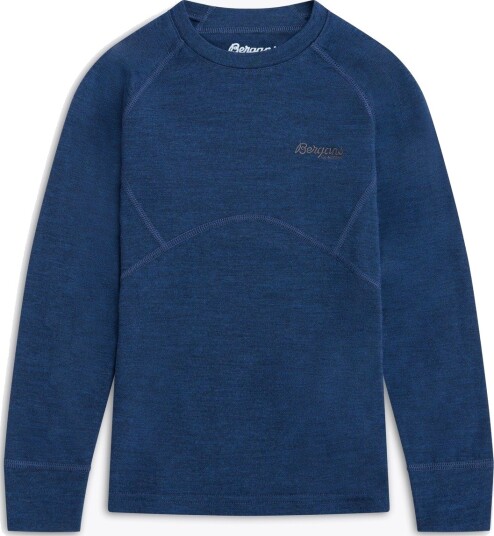 Bergans Inner:Pure Merino Kids Long Sleeve Blå 98