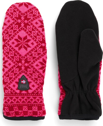 Dale of Norway Unisex Bjorøy Polar Mittens Red Rose/Allium L