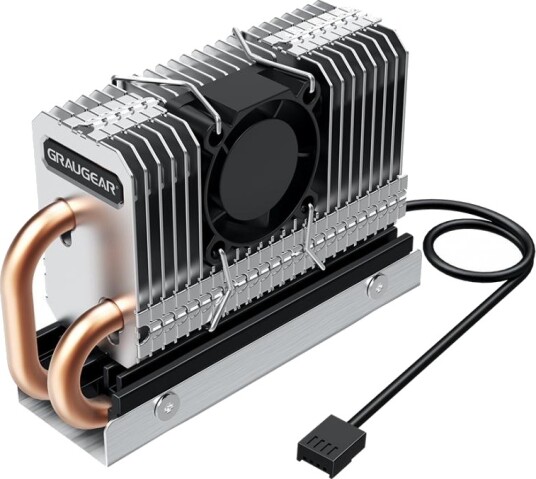 Graugear M.2 2280 SSD Kjølesystem med PWM Vifte Graugear M.2 2280 SSD Kjølesystem med PWM Vifte