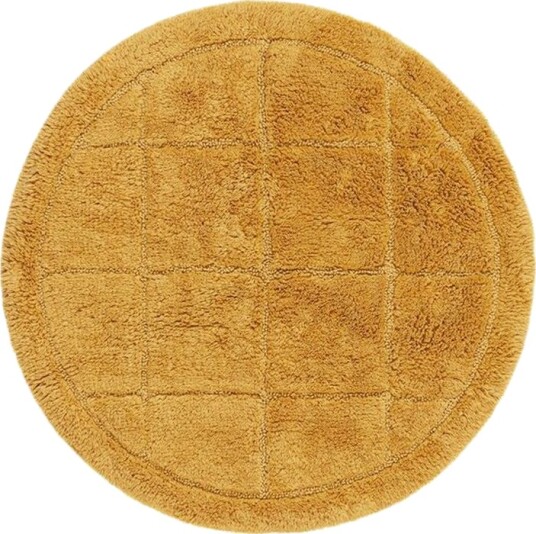 Baderomsmatte Kvadrat - 80x80 cm, Gul