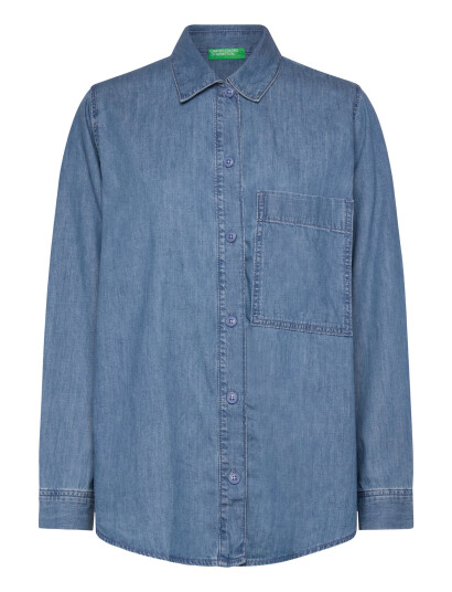United Colors of Benetton Shirt - Blue - XXS