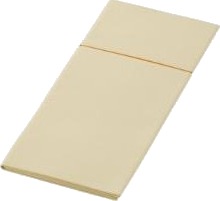 Serviet Bio Dunisoft Duniletto Slim 40X33cm Bestik Fold Papir Cream,65 Stk/Pk