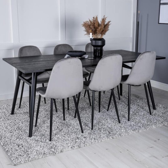 Venture Home Spisegruppe Venture Home Salt med 6 Pobbie Stoler GR19632
