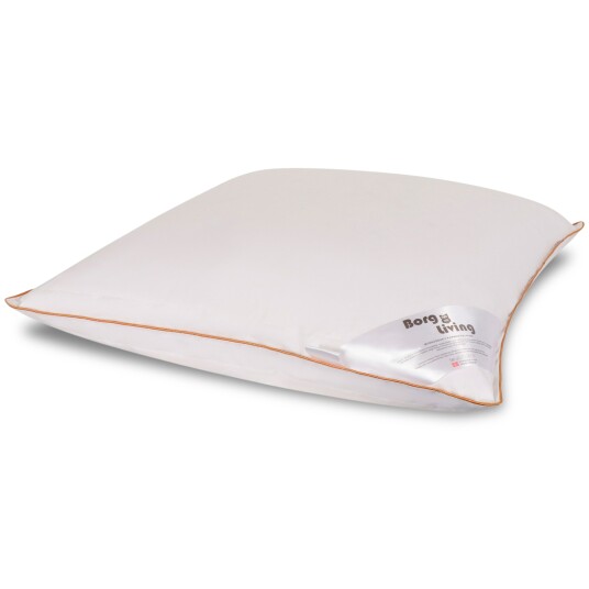 Borg Living Dunpute - 50x70 cm - Høy pute - 3-Lags Moskusdun - Borg Living